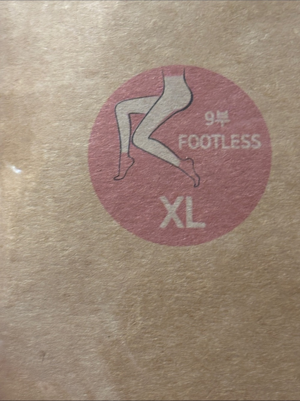 Women's Footless Fashion Tights in Orange - XL - Picture 4 of 8